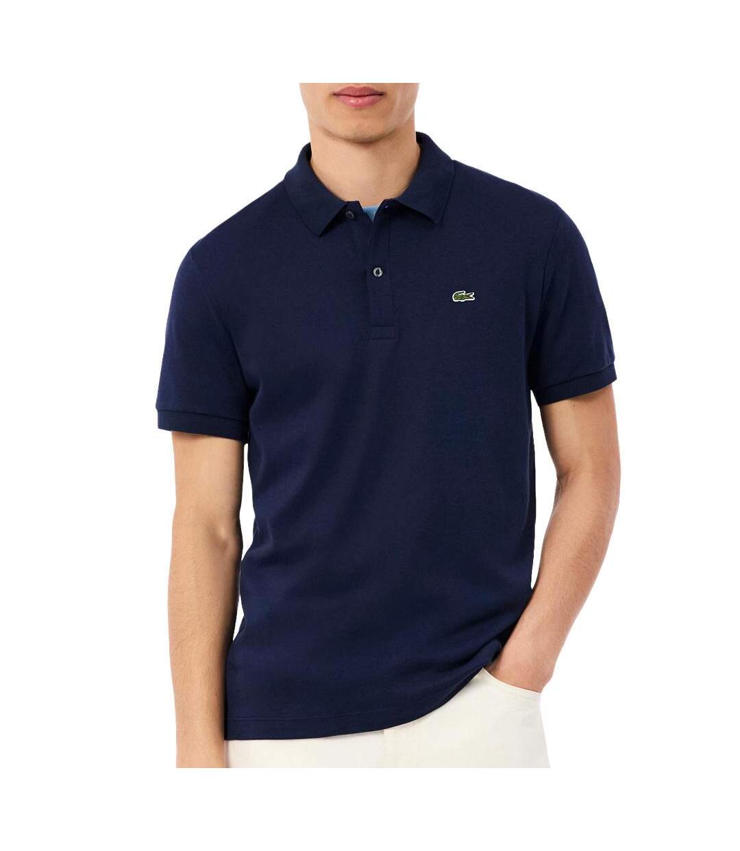 Polo marine homme lacoste dh2050-1