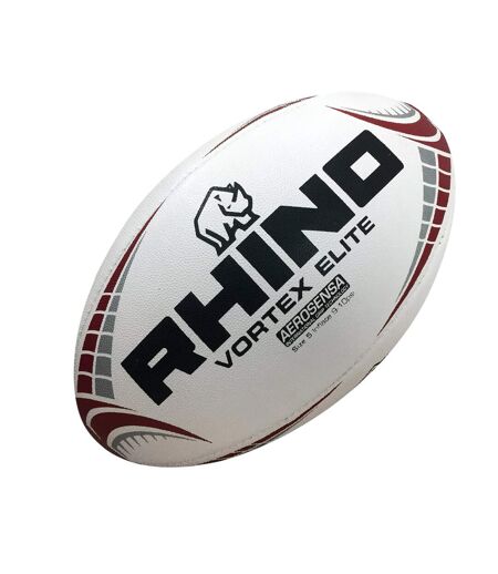 Ballon De Rugby Vortex Elite Taille 5 Blanc Rhino