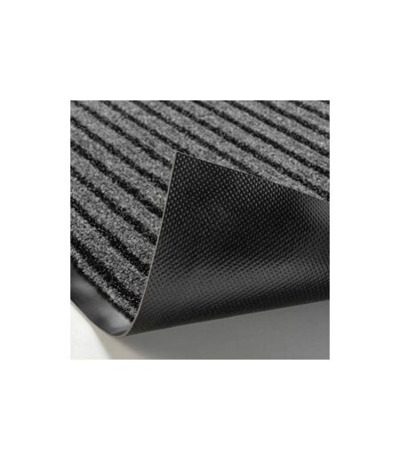 Tapis d'Entrée Anti-Poussière Toscan 80x120cm Noir & Gris