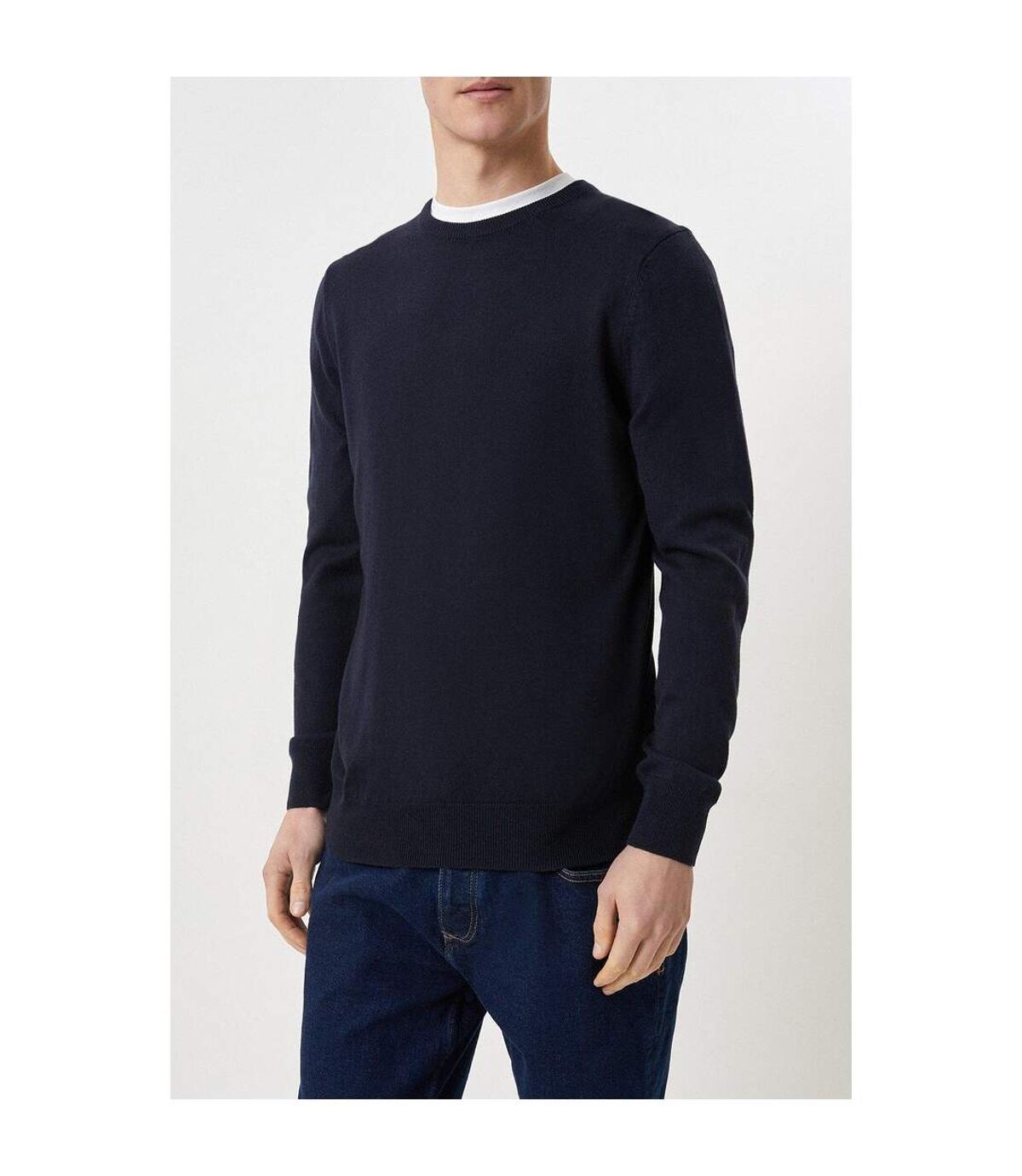 Burton Mens Knitted Crew Neck Sweater (Navy)