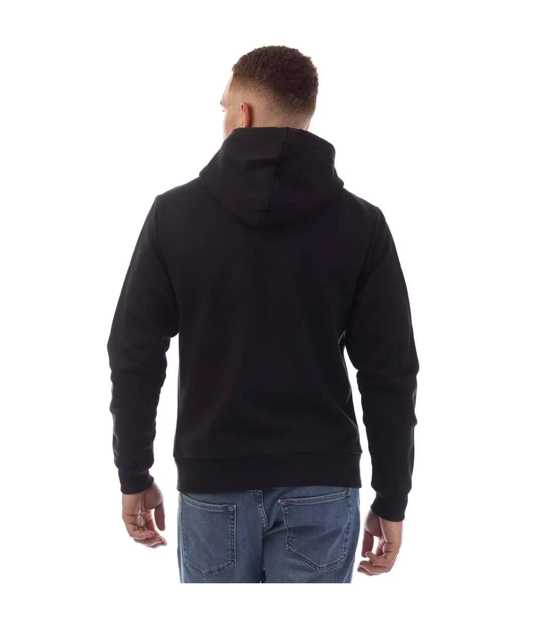 Mens Route 66 Full Zip Hoodie Black Modern Amusement-3
