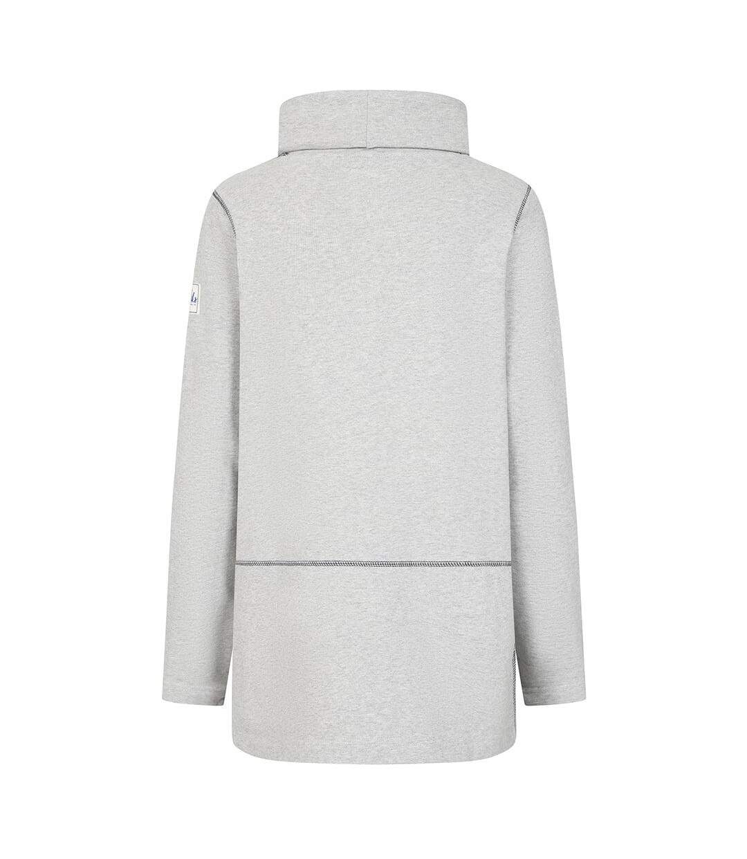 Sweat Motif/style Uni Femme Gris Chiné Lazy Jacks-4