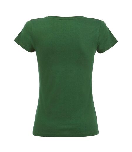 SOLS - T-shirt bio manches courtes MILO - Femme (Vert bouteille) - UTPC3993