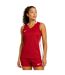 Maillot Sans Manches Motif/style Panneau Contrasté Femme Rouge Vif Blanc Nike-4