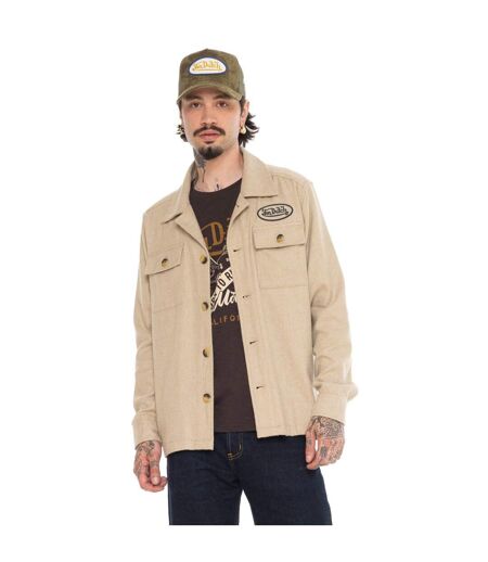 Surchemise homme militaire en flanelle avec poches et écusson Finn Vondutch