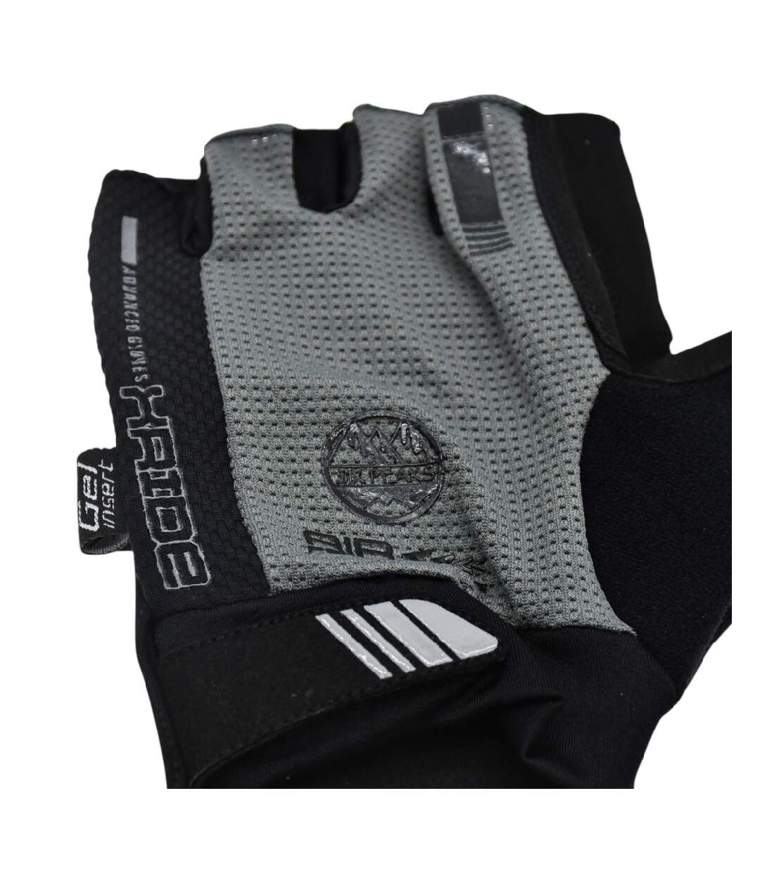 Unisex Adult Snug Fit Cycling Gloves Grey Black Six Peaks-4