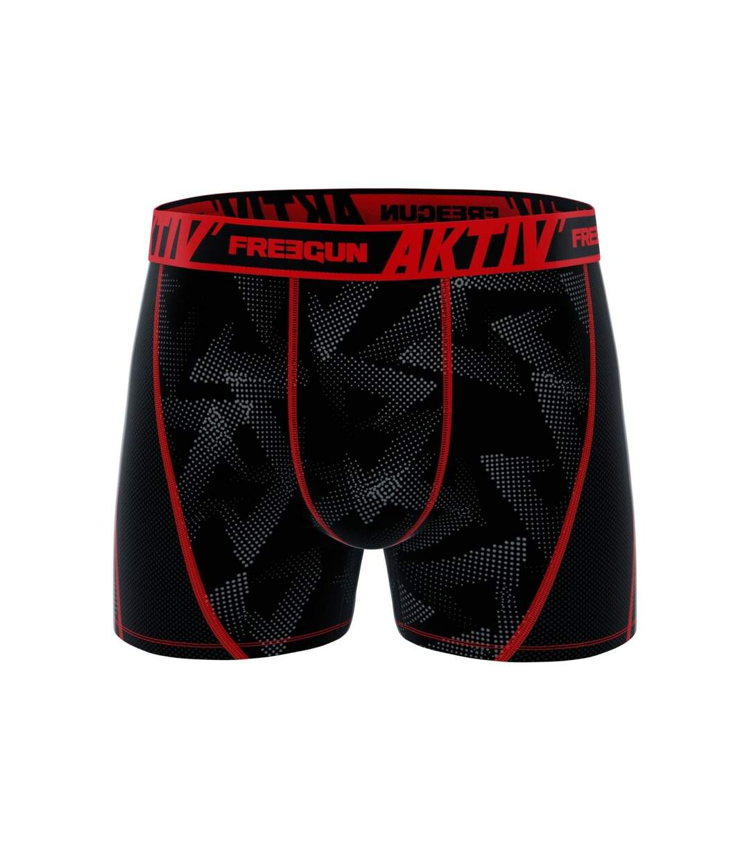 Lot de 4 Boxers homme Aktiv Sport surpiqûres colorées Freegun-5