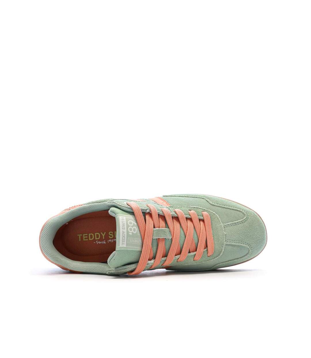 Baskets verte/orange femme teddy smith 120519-4