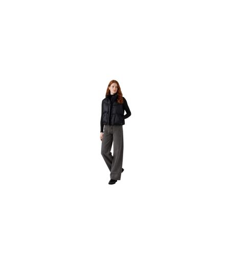 Womens/ladies Western Bubble Gilet Black Levis