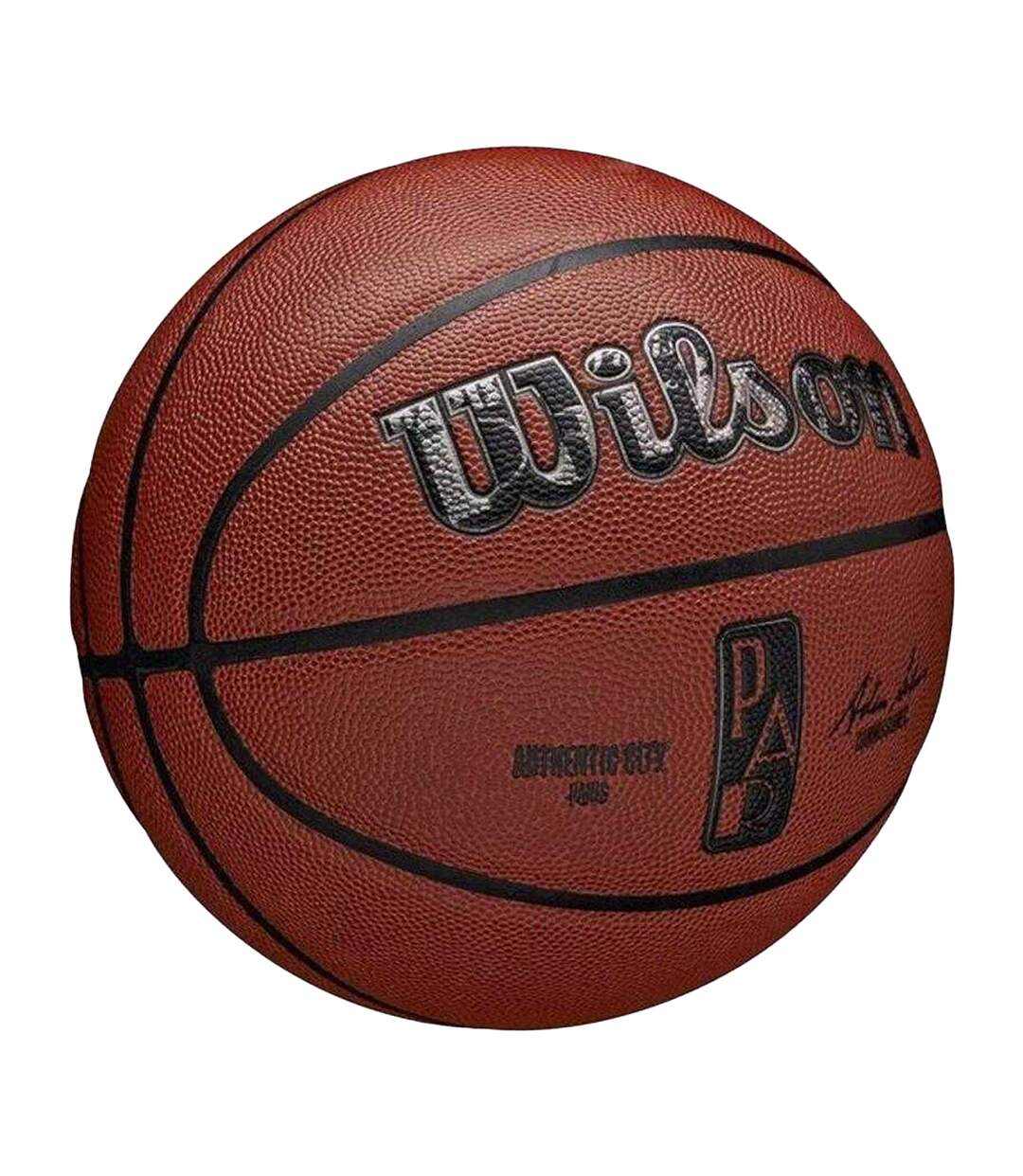 Ballon De Basket Motif/style Nba Authentic City Paris Taille 7 Marron Wilson-3