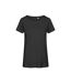 T-shirt Premium Femme Charbon Uni Promodoro-1