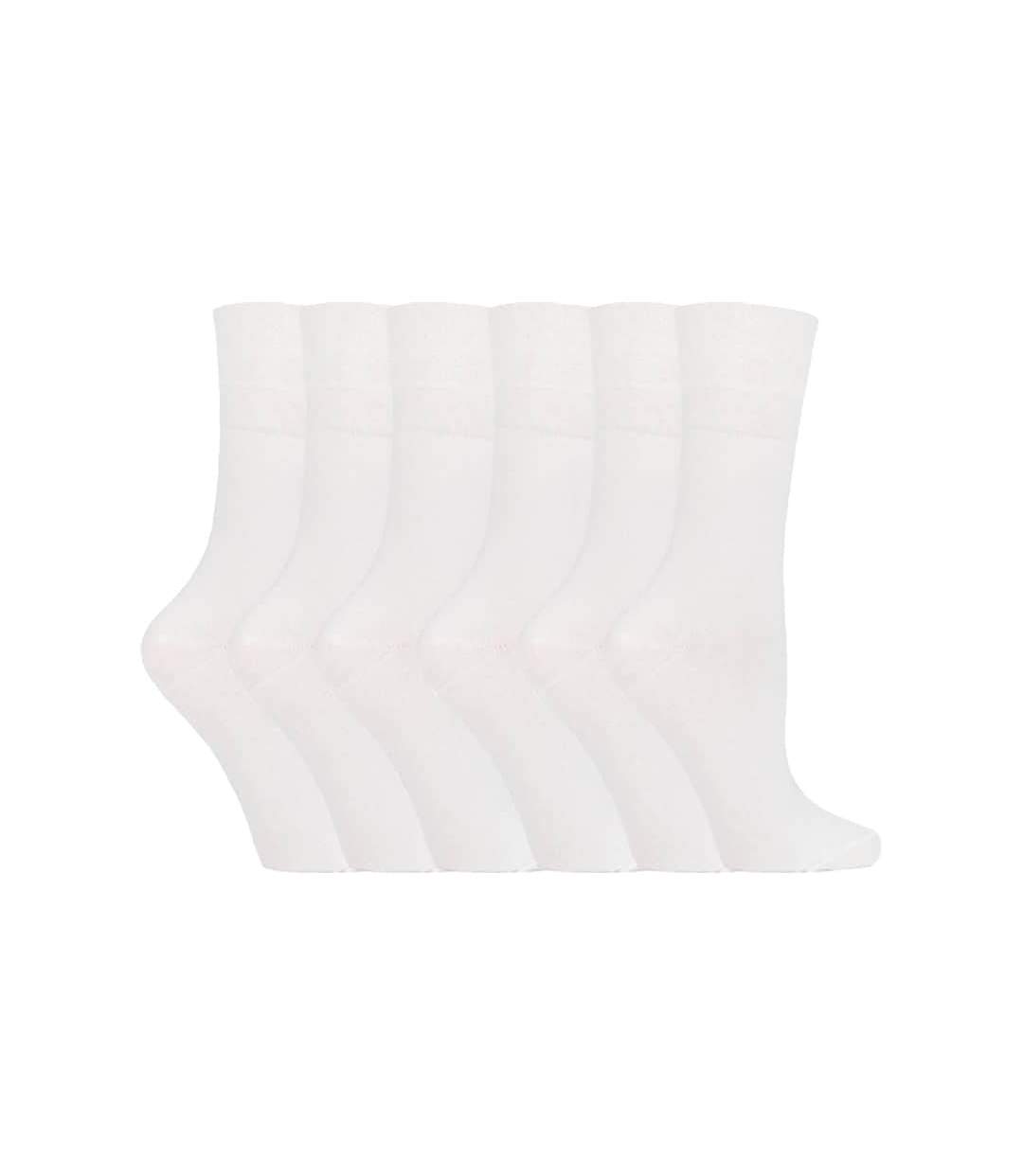 6 Paires Chaussettes Femme Coton sans Élastique-1