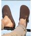 Isotoner Sabots homme en cuir, semelle extra souple-2
