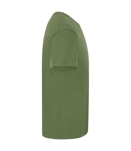 Casual - T-shirt manches courtes - Homme (Vert militaire) - UTAB261