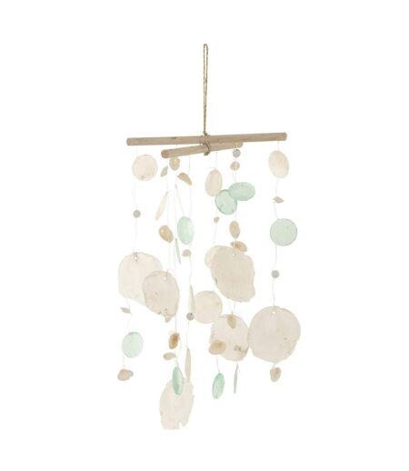 Décoration à Suspendre Mobile Coquillage 36cm Bleu