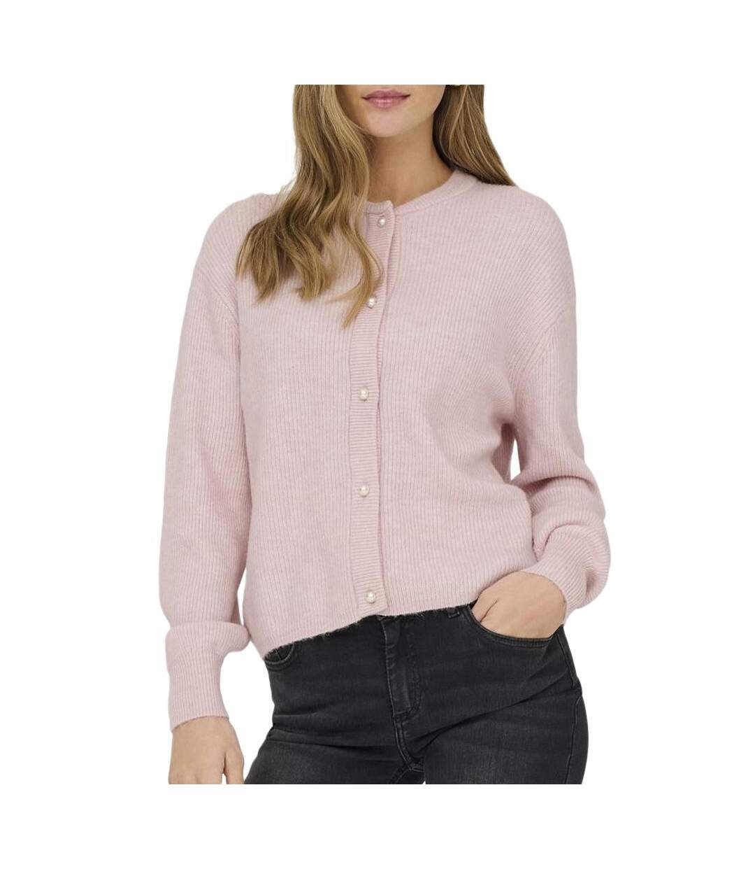 Gilet rose clair femme jdy lumi-1