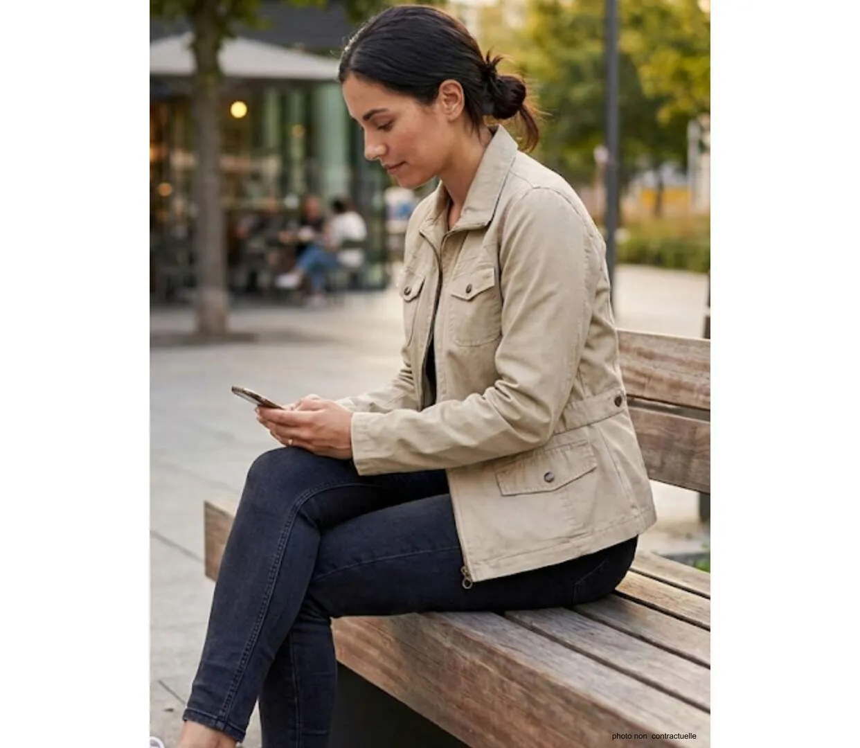 Veste Saharienne Femme Mayflower Manga2 Beige-1
