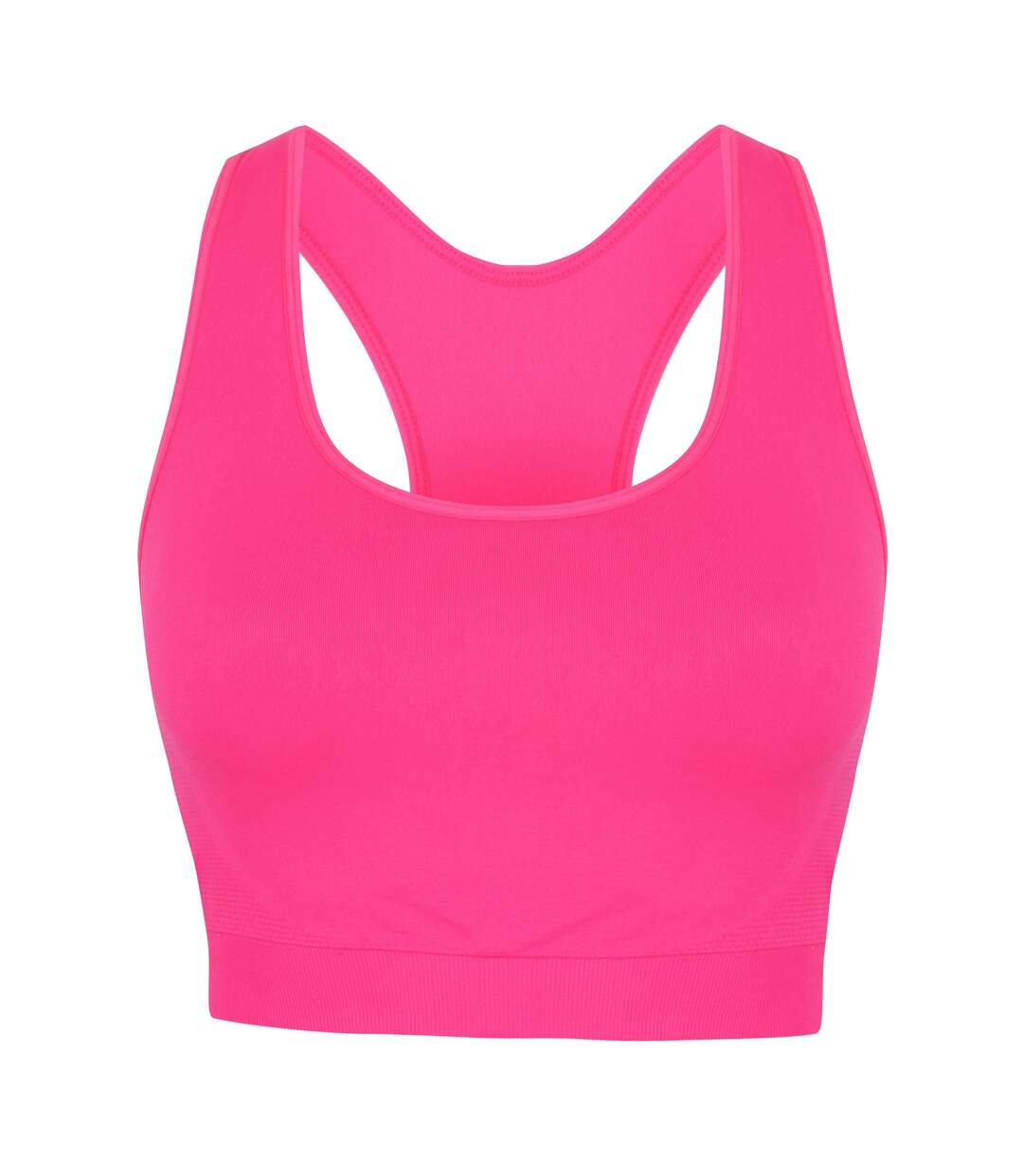 Haut de gym raccourci femme rose Skinni Fit-1