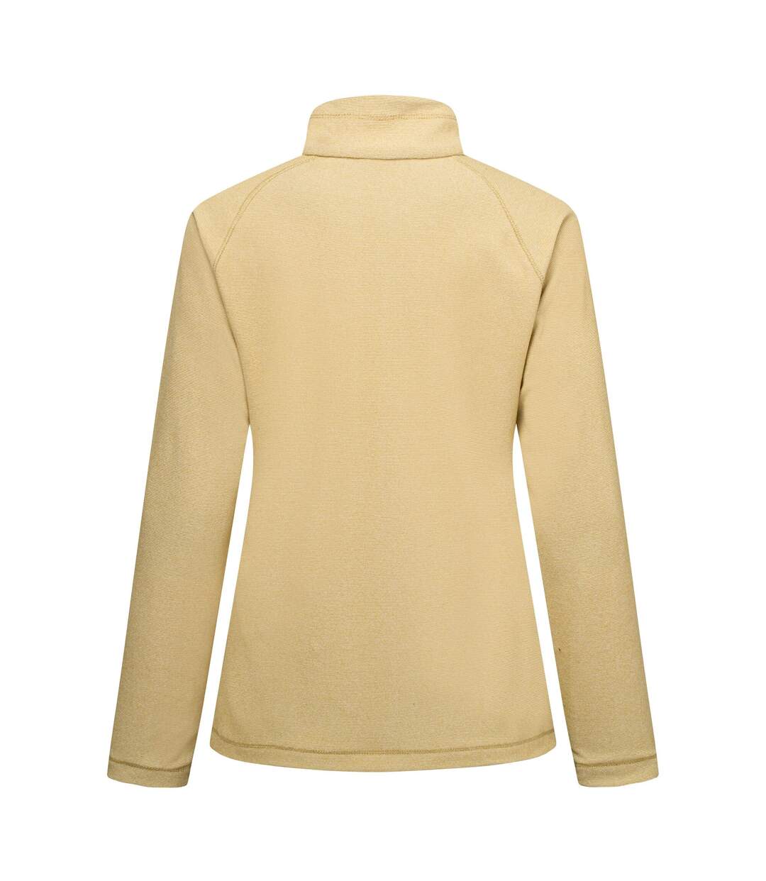 Haut Polaire À Col Montant Zippé Motif/style À Rayures Montes Femme Beige Regatta-3