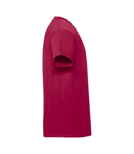 Mens Ringspun Premium T-shirt Cranberry Fruit Of The Loom
