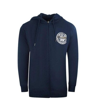 Mens Circle Full Zip Hoodie Navy Cavalli Class