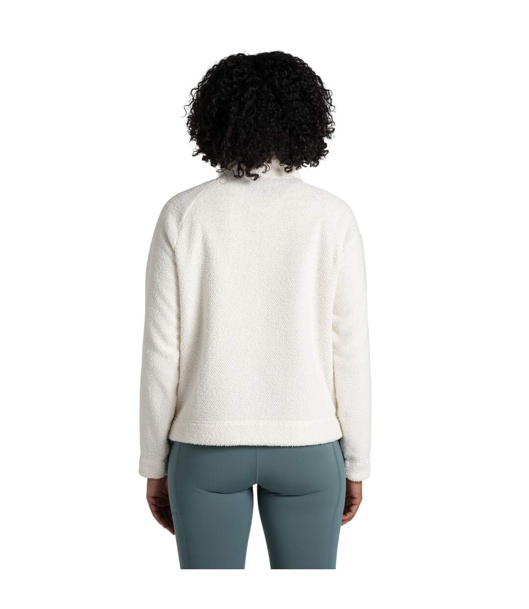 Womens/ladies Raya Half Zip Fleece Top Sea Salt Craghoppers-3