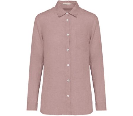 Chemise en lin - Femme - PATS505 - rose pétale
