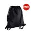 Bagbase Icon Drawstring Bag/Gymsac (Pack of 2) (Black/Black) (One Size) - UTBC4344-1