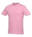 Unisex Heros Short Sleeve T-shirt Light Pink Elevate-1