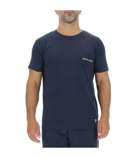 Lot de 3 T-shirts homme en coton uni col rond imprimé poitrine Pierre Cardin