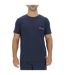 Lot de 3 T-shirts homme en coton uni col rond imprimé poitrine Pierre Cardin-2
