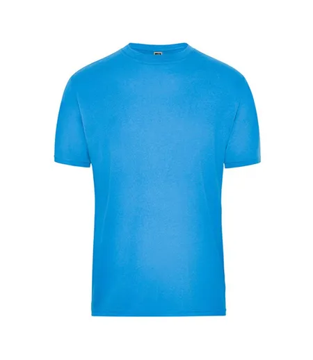 T-shirt Bio Workwear Homme Turquoise Pâle James And Nicholson