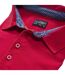 Polo homme manches courtes col imprimé - JN712 - rouge