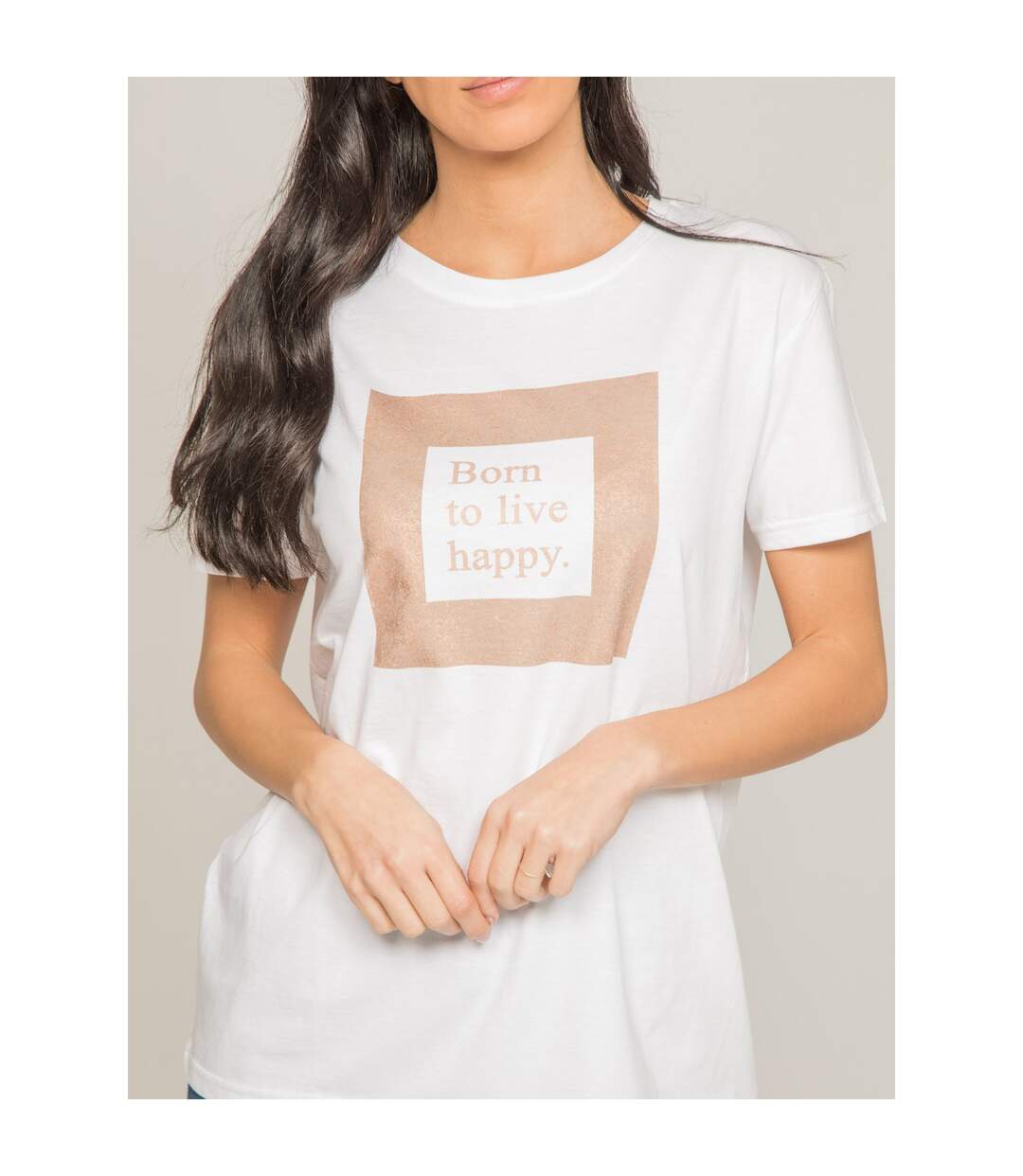 T-shirt col rond message FLIGNY - Dona X Lisa-3