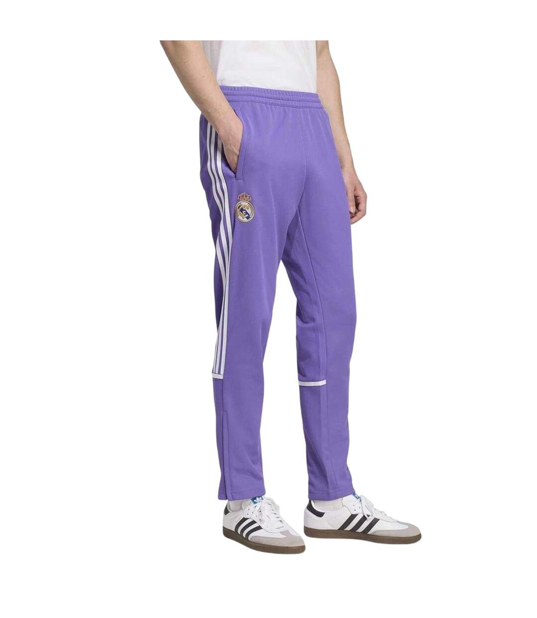 Pantalon De Survêtement Motif/style Real Madrid Cf Homme Violet Adidas-3