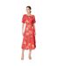 Robe mi-longue femme rose Dorothy Perkins-1