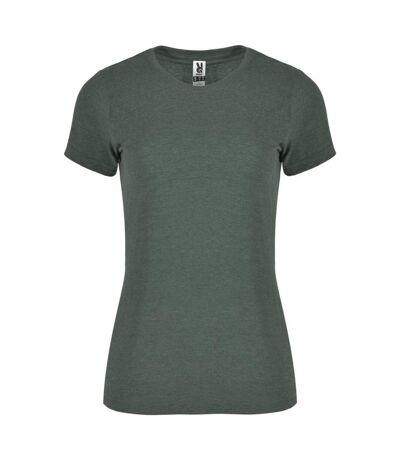 T-shirt fox femme vert bouteille Roly