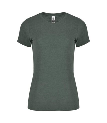 T-shirt fox femme vert bouteille Roly