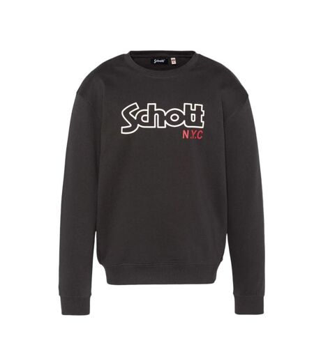 Sweat noir homme schott stanley