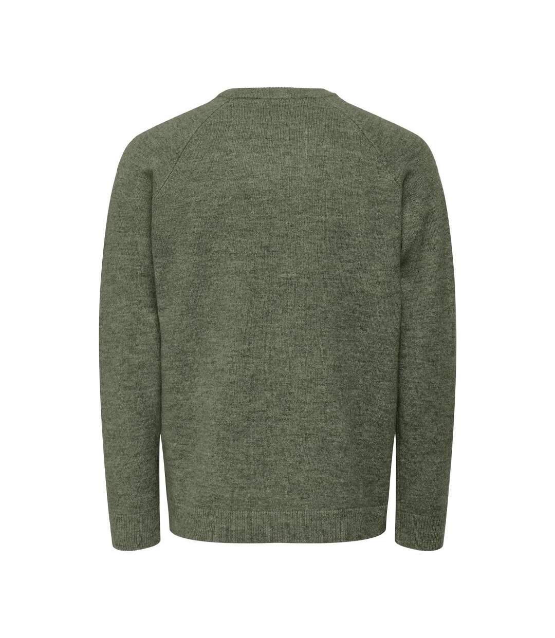 Pull kaki homme only & sons thomas-2