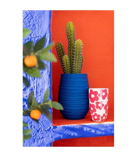 Vase en Céramique Fiesta 30cm Bleu