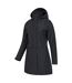 Womens/ladies Cloudburst Textured Waterproof Jacket Black Mountain Warehouse-4