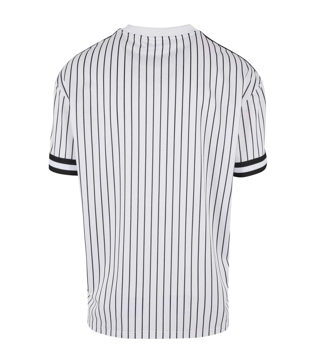 T-shirt Motif/style Rayé Homme Blanc Noir Urban Classics-2