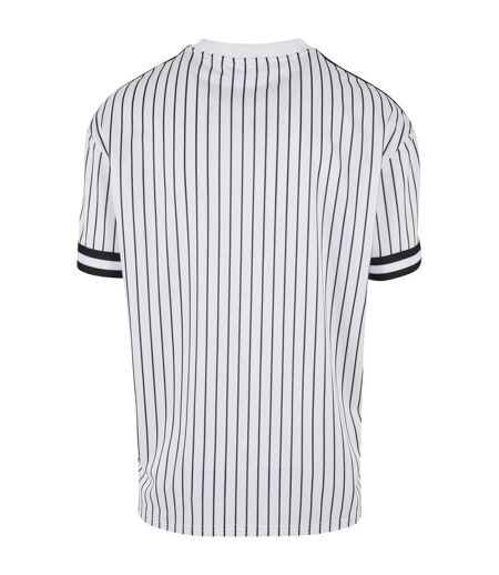 T-shirt Motif/style Rayé Homme Blanc Noir Urban Classics