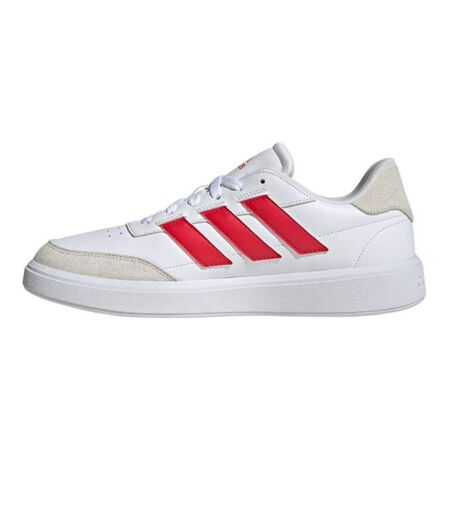 Baskets Courtblock Homme Blanc Rouge Adidas