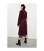 Womens/ladies longline wrap tall coat berry Dorothy Perkins