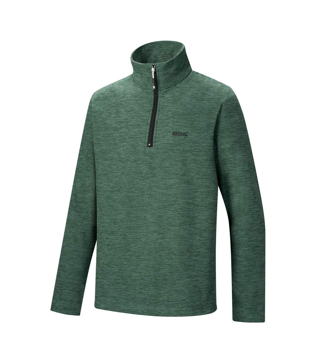 Haut Polaire À Col Montant Zippé Thompson Homme Vert Gris Foncé Regatta-4