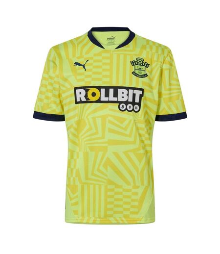 Mens 2024/2025 Southampton Fc Football Shirt Yellow Fizz Puma