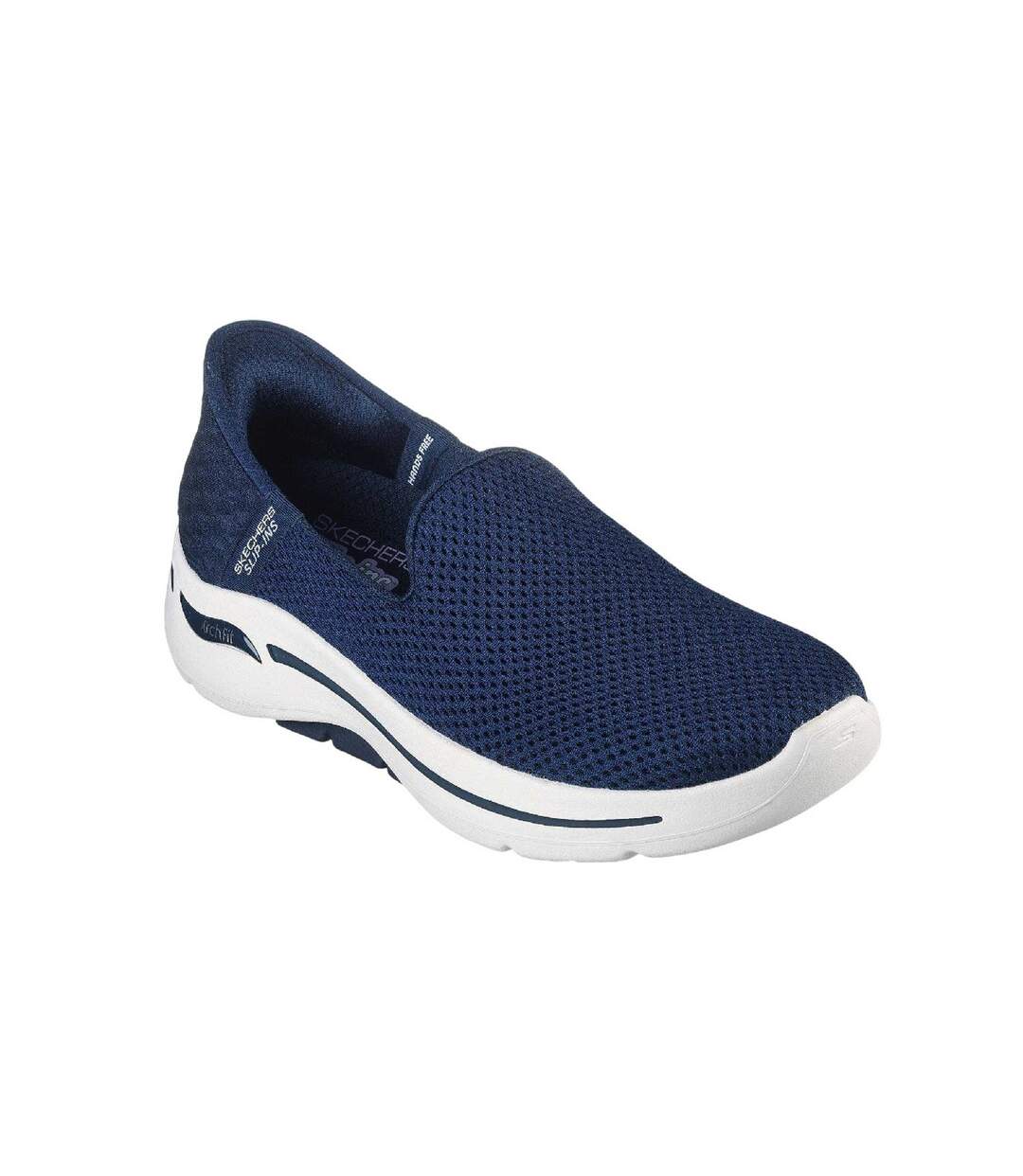 Chaussures De Marche Femme Bleu Marine Blanc Skechers-1