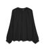 Blouse noire femme vero moda bella-1